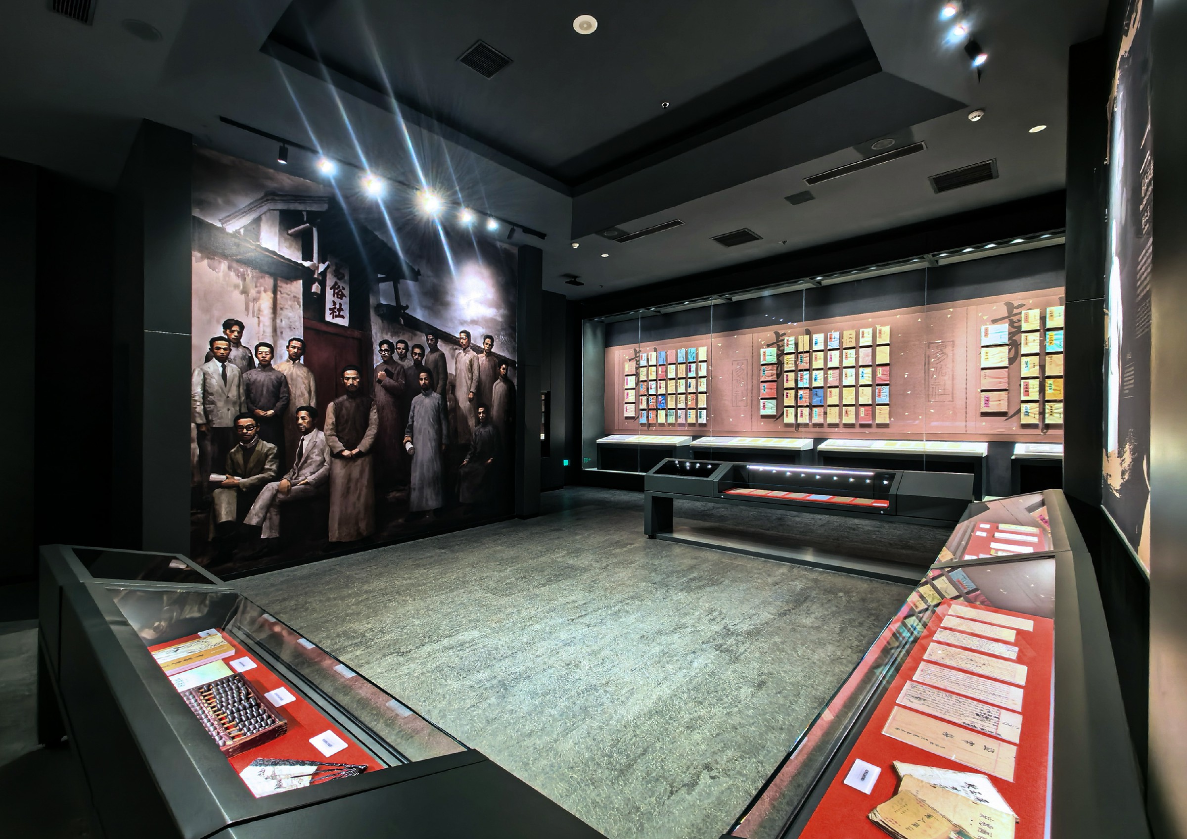 易俗社百年博物馆前楼二层中庭照片